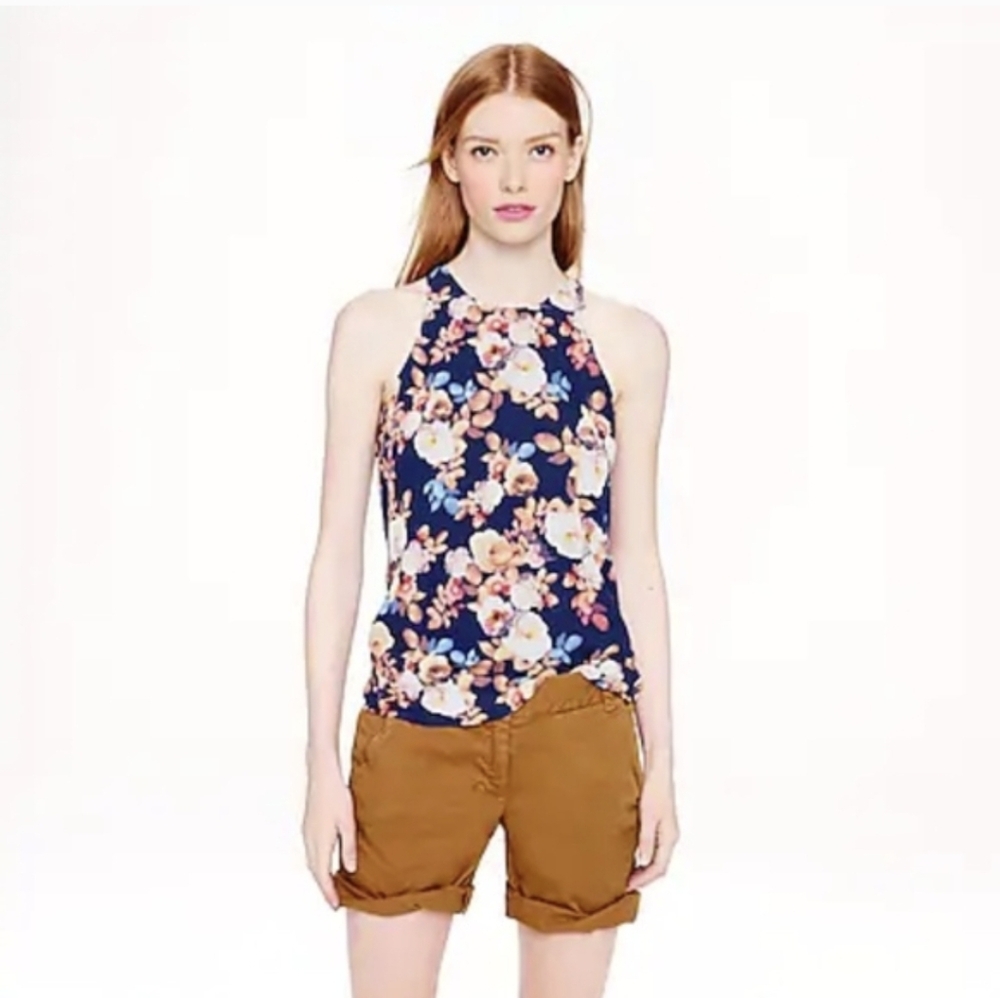 J Crew Floral Racerback Top Circa 2012
